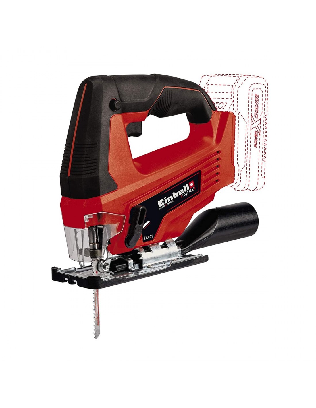 Sierra circular inalámbrica Einhell Power X-Change TE-CS 18/190 Li BL -  Solo 190mm roja