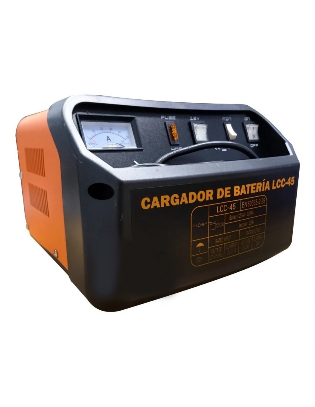 Cargador Batería 30A 12/24V 220V-50hz Lusqtoff